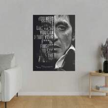 1pc,Movie Posters Wall Art,Vibrant And Fashionable Movie Quotes Party Decor Room,Movie Character Portrait Lovers Style Aesthetic