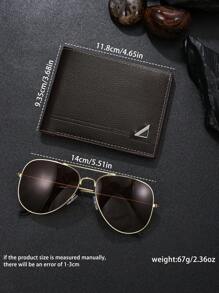 Zestaw 2 męskich portfeli + okularów przeciwsłonecznych na co dzień. Pomysły na formalne/biznesowe stylizacje na Walentynki.