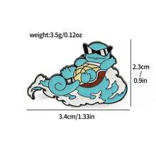 pokemon 1 Stück Pokemon Pikachu Charizard witzige Cartoon kreative Brosche Metall Abzeichen Kleidung Accessoire Tasche Accessoire, geeignet für den täglichen Gebrauch und als Geschenk für Freunde.