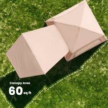 DoCred 4 Person Inflatable Tents For Camping, Blow Up Tent With Hand Pump, Easy Setup Inflatable Hot Tent For Camping Adult - Yellow - View 7