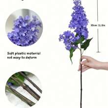 Nouvelle fleur de lilas artificielle en silicone rose, fleur artificielle violette de 75 cm, plante de simulation en plastique, fleur artificielle décorative pour mariage