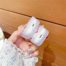 1 pieza Estuche para audífonos con moño de cereza para , 1/2, estuche protector para nuevos audífonos inalámbricos 3/Pro/Pro 2, regalo para novio/novia