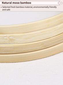 10 قطع حلقات مصنوعة من القَصَب الأخضر الحالم ، مزينة بريش للأعراس والأعياد الخارجية ، جرس الرياح بطراز "موري" للتعليق في المناسبات مثل عيد الهالوين والميلاد وغيرها ، ديكور الحوائط والغرف ، حلقات القَصَب لأعمال التطريز والنسيج