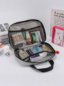 1pc Portable Medical Bag, Waterproof Emergency First Aid Kit, Medicine Storage Pouch For Travel, Outdoor, Pandemic Prevention - Multicolor - View 7