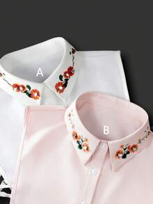 1pc Handmade Beaded Versatile False Collar, Decoration For Sweaters, Sweatshirts, Work Shirts, Spring And Autumn - Multicolor - View 5