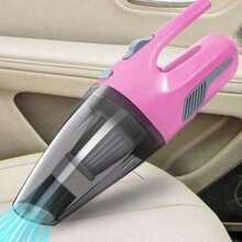 1 pieza Aspiradora portátil para coche de doble uso con luz, aspiradora de mano con cable de alta potencia, accesorios de limpieza de mini aspiradora con cable