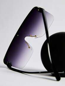 一副平顶护目镜时尚眼镜 Y2K 眼镜 防紫外线太阳镜 街头太阳镜 沙滩太阳镜 女士沙滩配饰 太阳镜 基础款太阳镜 适合搭配毛衣、牛仔裤、运动裤、连帽衫、外套、连衣裙和长袖衬衫 圣诞节冬季圣诞礼物 - 紫色 - 查看 2