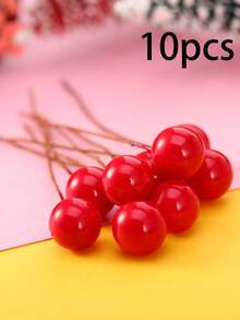 300pcs Lifelike Artificial Winterberry - New Year Red Berry Stems, Suitable For Holiday Decorations, Foam Berries Assorted, Ideal For Wreath, Wedding, Christmas Tree, Home & Office Decor, Versatile Holiday Tabletop Decor, Durable Metal Stems (Bendable), Great For Harvest, Winter, Christmas, New Year, Valentine's Day - Multicolor - View 16