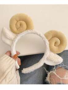 Halloween Cartoon Animal Headband Plush Hair Accessories Rabbit Cat Cow Tiger Sheep - One Size - View 69