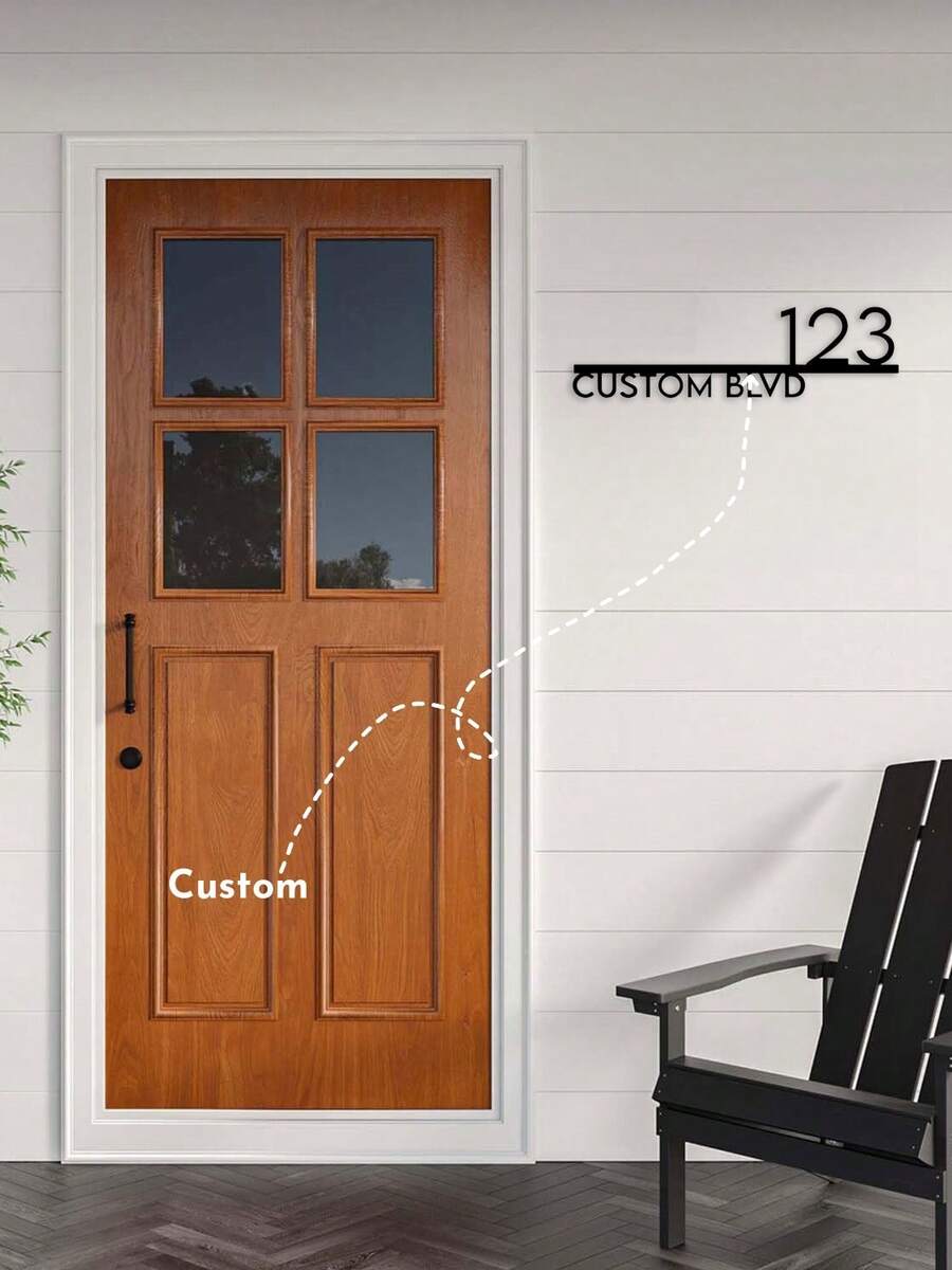 House Numbers For Outside Personalized Metal Address Numbers For House ...