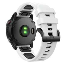 26mm Watch Band Compatible With Garmin Fenix 7X/ Fenix 6X/ Fenix 5X/ Fenix 8 51mm/ Tactix Delta,Soft Silicone Replacement Quickfit Bands For Fenix 3/3 HR,Fenix 5X Plus/6X Pro/Descent MK1/Enduro