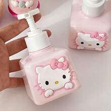 Sanrio 1 Stück Katzen Spender Flasche, süße hochwertige nachfüllbare Flasche als Seifenspender, Lotionsspender, Handdesinfektionsspender für den Hausgebrauch, Schulanfang
