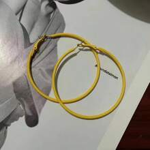 Brincos Argola Grandes Roxos, Moda Cotidiana de Rua para Mulheres