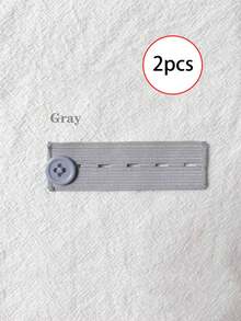 2pcs/Set Adjustable Stretch Waist Extender, Elastic Waistband Expander For Jeans, Pants, No Sewing Required, Unisex - Multicolor - View 13