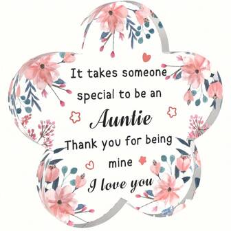 侄女送给阿姨的礼物，送给阿姨的礼物，阿姨的圣诞礼物，阿姨亚克力装饰，阿姨的生日礼物，母亲节礼物，送给阿姨的最佳礼物，母亲节复活节情人节送给阿姨的礼物，感谢礼物