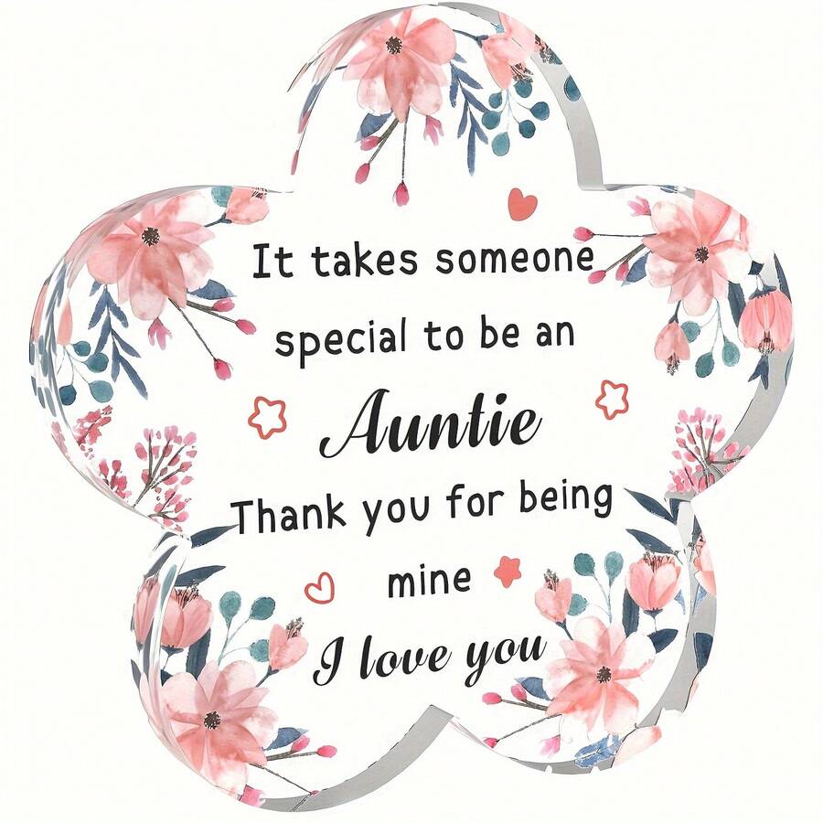 Gifts For Aunt, Christmas Gifts For Aunt, Aunt's Acrylic Decor, Aunt's Birthday Gifts, Mother's Day Gifts, Best Gifts For Aunt, Mother's Day, Easter, Valentine's Day Gifts, Thank You Gifts - Multicolor - View 1