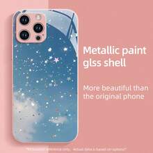 Tempered Glass Phone Case Compatible With IPhone 17 Air 16 15 14 13 12 11 Pro Max Plus, Featuring Precise Hole Protection And Shock And Drop Resistant Casing - 白色 - 查看 5