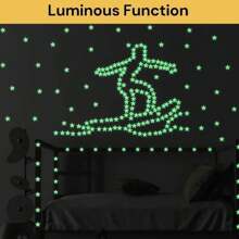 100pcs/200pcs Glow In The Dark Stars, Fluorescent Wall And Ceiling Star Stickers, Make The Bedroom Twinkle Like The Night Sky, Bedroom Decorations, Home Decoration (Note!!! This Product Needs To Absorb Light Source To Glow- If You Mind, Please Don't Buy It) Wall Decor Wall Sticker Personalised Stickers