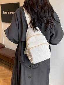 Women'S Stylish Marble-Print Backpack - Adjustable Strap, Multiple Compartments, Smooth Zipper Closure, Lightweight & Versatile Shoulder Bag In 4 Colors (White, Black, Pink, Silver Gray) - Ideal For Shopping, Photography, And Gifts, Everyday Backpack Stylish Backpack Durable Oxford Cloth