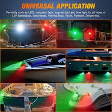 Par Luz Navegação Bombordo Boreste Inox 12v Verde Vermelha