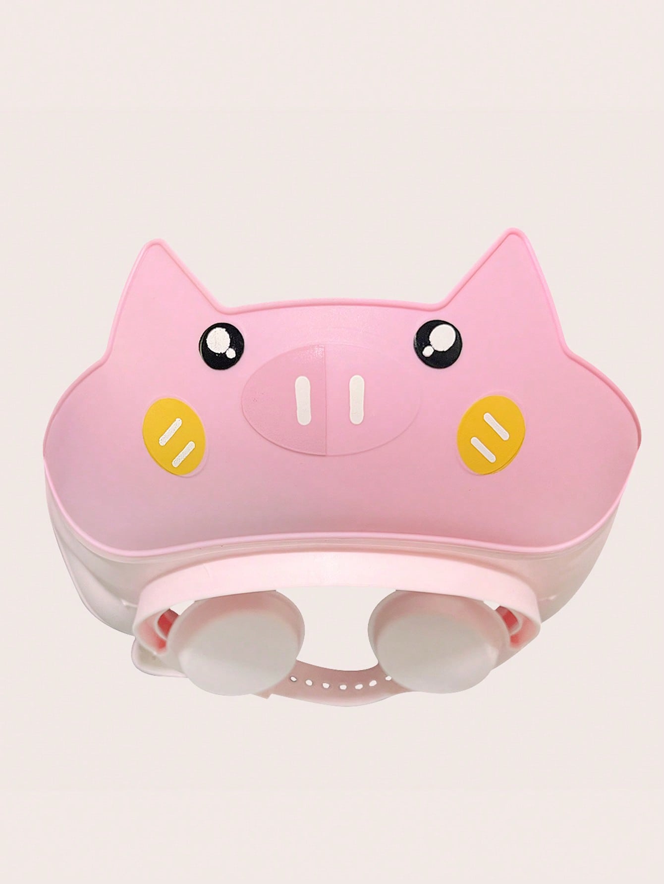 1 Cute Pig Shampoo Cap For Infants And Young Children, Adjustable, Soft, Comfortable, Protective Ear Cover, Water Cap
