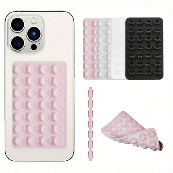 Soporte de teléfono de silicona con ventosa, 28 agarres reutilizables, regalo para amigos y San Valentín, apto para uso en gimnasio, compatible con iPhone, teléfonos Android, regalo para cumpleaños, familia, accesorios de teléfono para amigos