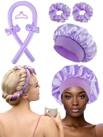 5 件/套无热卷发棒头带，无热丝带卷发棒卷发器带发带，慵懒自然柔软波浪 DIY 卷发器造型工具，适合过夜睡眠，使头发柔软闪亮的卷发器美发工具配件适合所有发色。，返校，旅行度假必需品，女士发饰，卷发器，卷发刷，滚筒，卷发产品，卷发器，卷发器，卷发，卷发工具，卷发器，卷发，无热卷发，无热卷发，卷发器，理发师，美发工具，美发产品，卷发器，理发配件，旅行，滚筒，美发用品，发饰，卷发产品，卷发器，卷发器，美发设备，卷发，卷发工具，卷发器，圣诞节，理发店，卷发器，理发配件、发饰、卷发器、美发、无热卷发、旅行必需品、发型、美发