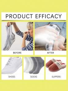 jakehoe 1 Box 100ml Shoe & Sock Deodorizing Spray, Shoe & Sock Freshener, Quickly Removes Odor, Keeps Feet Fresh & Dry, Unique Green Tea Fragrance, Convenient Spray Design, Suitable For All, Random New Or Old Version Shipped