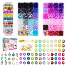 1 set de nuevas pulseras de cuentas, diseño casual y lindo, configuración DIY de múltiples estilos, patrón de dibujos animados, estilo femenino, decoración de joyas, colgante encantador, arte decorativo