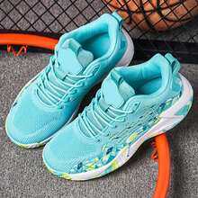 Men Sneakers Breathable Cushioned Basketball Athletic Non Slip Shoes - 綠色 - 查看 8