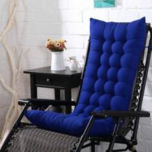 1 pieza Cojín reclinable acolchado y grueso, cojín grueso para silla mecedora de doble cara, cojín para silla plegable para descanso, cubierta superior fija, relleno esponjoso de algodón de perla de alta calidad para silla reclinable de gravedad cero