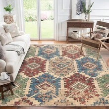 Moroccan Style Machine Washable Carpet For Living Room, Non-Slip Bedroom Rug, Corridor Mat, Vintage Patterned Carpet For Kitchen, Dining Room, Office - Morocco - View 14