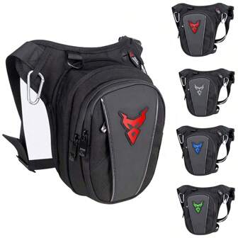 Motorcycle Waist Bag Drop Waist Leg Bag Waterproof Cycling Waist Bags Moto Motorbike Travel Cell/ Mobile Phone Purse Pack Bags Outdoor Sports Bag Casual Storage Bag Sports Cycling Accessories Rider Gifts