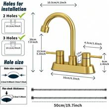 Wasser in drehenden hähnen 2, wasser im goldenen bad, wasser in der mitte, wasser in der wanne mit 3 löchern