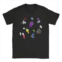 Dr Pikmin T-Shirt For  Vintage Cotton Tee Shirt Crew Neck Short Sve T Shirt Printing Tops220g High-Quality Pure Cotton T-Shirt With Minimalist Printing, Soft And Breathable Fabric, Comfortable And Loose, Suitable For All Day Wear, Suitable For Office Casual Wear, Spring And Summer Daily Appearance, Elegant And Youthful Design - Black - View 1