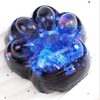 Huge Starry Sky Cat Paw Squeeze Toy - Soft, Slow Rebound, Novelty Toy, Multi-Age Stage Plaything, Ideal As Favor And Easter Gift, Reward Gift Of Choice,Jelly Cat,Taba Squishy