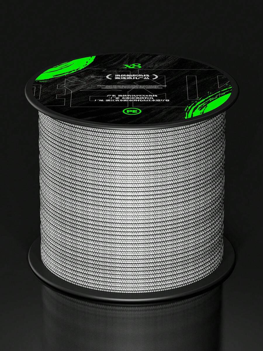 2000m 8-Strand Grey Braided PE Fishing Line, Genuine Extra Strong Saltwater Fishing/Casting Line - Multicolor - View 1