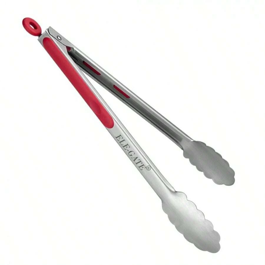 Set de tenacillas de cocina acero inoxidable pinzas utensilios para parrilla barbacoa sartén multiusos resistentes manejo fácil cocina profesional accesorios alimentos - Blanco - Ver 1