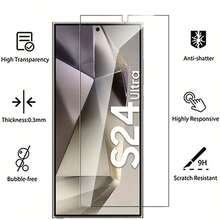 NNBILI 4pcs 9H Hardness Tempered Glass Screen Protector For Samsung S24 Ultra S25 Ultra S25Edge S26 Ultra S26Edge S23 S22 S21 Plus, High Definition, Anti-Fingerprint, Anti-Scratch, Bubble-Free Installation, Full Screen Protection, Fingerprint-Resistant Glass | High Definition Display | Anti-Scratch Glass, Smartphone Screen Protector - Clear - View 4