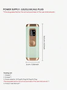 zs 1pc 999,990 Flashes 5 Levels IPL Laser Hair Removal Devices For Women Permanent Bikinis Armpits Legs Body Manual And Auto Modes Body Painless Hair Removal Epilator Home Use - 查看 8