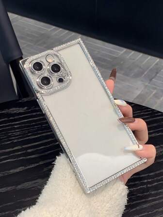 水钻装饰电镀手机壳适用于 Apple 17/16 Pro Max/11/12/13/14 Plus/15 Pro/XR/XS