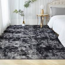 1 Stück Luxus Plüsch rutschfeste Bodenmatte - Weich, flauschig, Batik-Effekt, unifarbene, hochwertige Polyester Matte, nur Handwäsche, rechteckige Bodenmatte für den Innenbereich in Wohnzimmer, Schlafzimmer, Badezimmer, Eingangsbereich, mit strukturierter Oberfläche, maschinell hergestellt, langlebig, Raumdekoration, Schulanfang