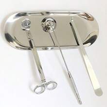 4 In 1 Gold/Sliver Candle Tools Set Candle Wick Trimmer, Candle Wick Snuffer,Candle Wick Dipper, Stainless Steel Candle Cover Tools Kit Candle Accessory Set For Candle Lovers