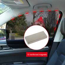 Magnetic Car Side Window Sun Shade With Small Hole Auto Black UV Protection Film Auto Window Curtain Window Mesh Sunshade Cover