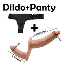 1 Stück Frauen Tragbarer Dildo doppelköpfiger realistischer Penis Dildo Slip, tragbarer Sexgürtel mit dickem Dildo Fake Penis Sexspielzeug Analplug weibliche Masturbation tragbarer dicker Dildo Erwachsenenprodukte.