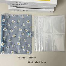 A5 6 孔雏菊活页夹封面、活页环照片收集簿套装、160 个口袋替换套、DIY 垃圾日记本、文具收纳架、学校用品、返校 - 彩色 - 查看 9