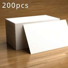 Custom Business Card Set - 200/500/1000 Pcs, Essential For Professional Networking And Distributors, Uncoated Paper, Includes "Business Card Template" Design, Reserving Space For Company Logo And Contact Info, Support Customization, Back To School Season ,Poetcore, School Essentials - Multicolor - View 15