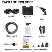 High Pressure Car Washer Machine, High Pressure Cleaner Car, Adjustable Water Type, Self-Priming Design, 240W High Power, For Car Detailing, Fence, Floor Cleaning & Watering
