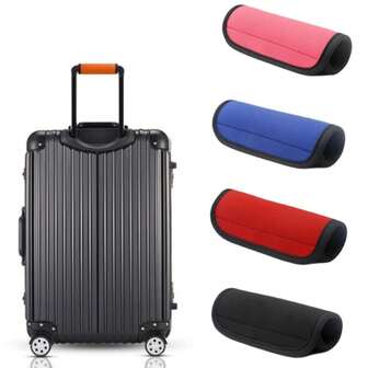 1/2 件行李拉杆箱手柄套、旅行箱包手柄保护套、旅行包套、行李箱手柄识别器手提箱套、手柄套舒适手提箱套手柄、柔软识别器扶手保护套手柄保护、行李箱手柄套装、拉杆箱手柄保护套、耐磨方便舒适的垫、肩带、飞机游轮旅行配件学校包学校配件学校用品