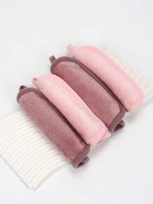 4pcs Reusable Facial Cleansing Towels, Face Makeup Remover Cloths, Washcloth For Cleaning, Oily Skin Care, Small Towels